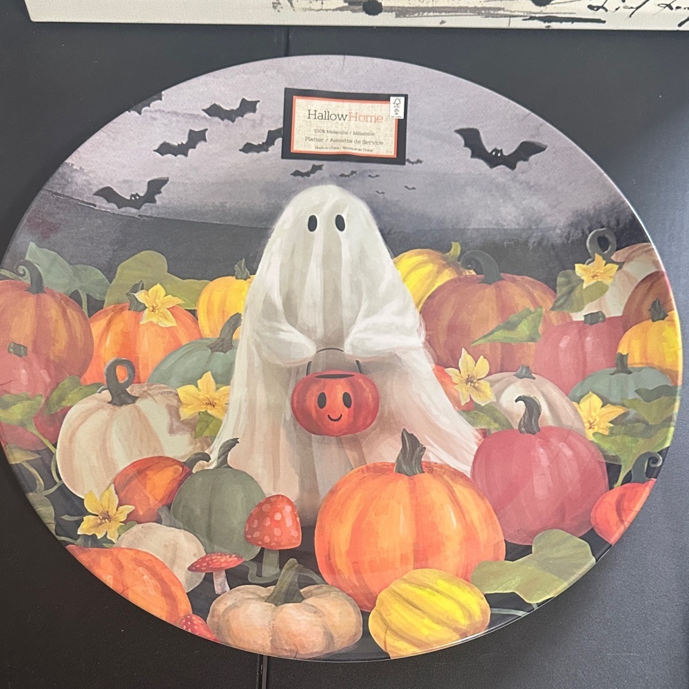 Halloween melamine 15” platter